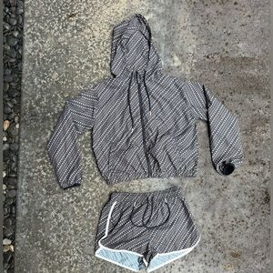 The Upside Geometric Patterned Jacket and Shorts Set